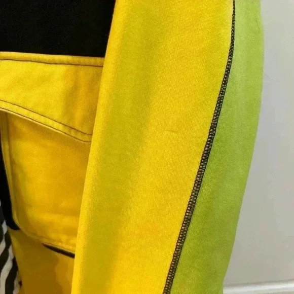 Volcom Yellow and Black Striped Jacket - Picture 4 of 6